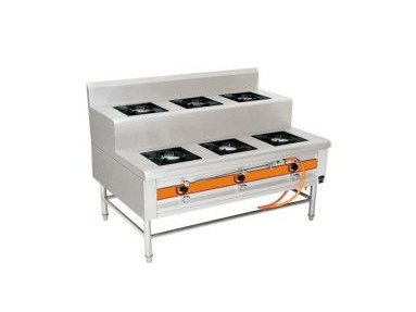 燃?xì)釺型六眼煲仔爐(可定制) 燃?xì)釺型六眼煲仔爐(可定制)